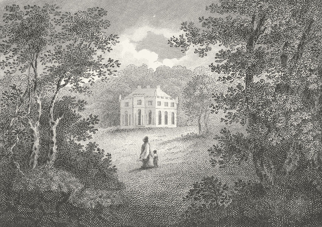 SCOTLAND. Braid Hermitage 1806 old antique vintage print picture